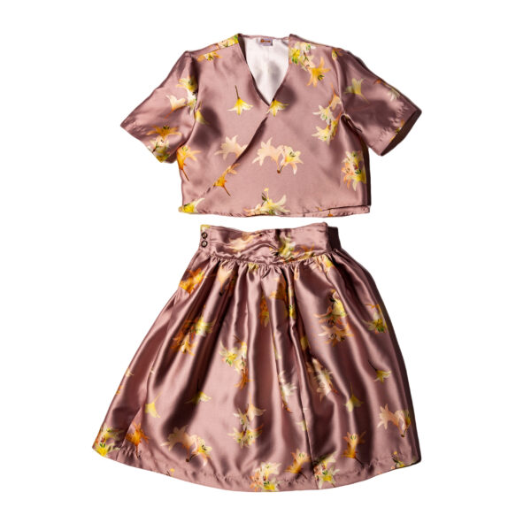 NUDE VINTAGE FLORAL SHIRT + TOP SET